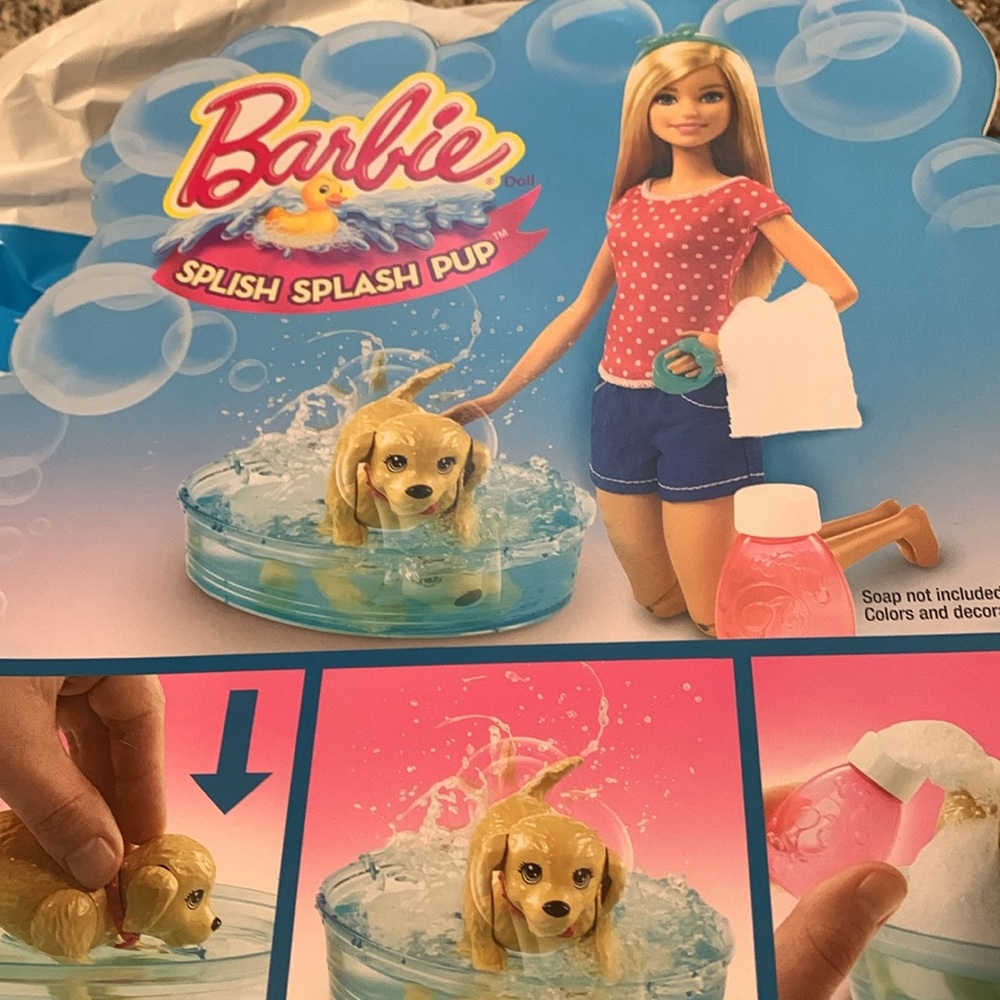 Barbie splash splash pup so cute dog little bath pool - Picture 3 of 3